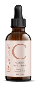 Vitamin C Serum | 20% Vit C, Hyaluronic Acid, Vitamin E, Witch Hazel & Jojoba | 2 fl oz | Bellawell