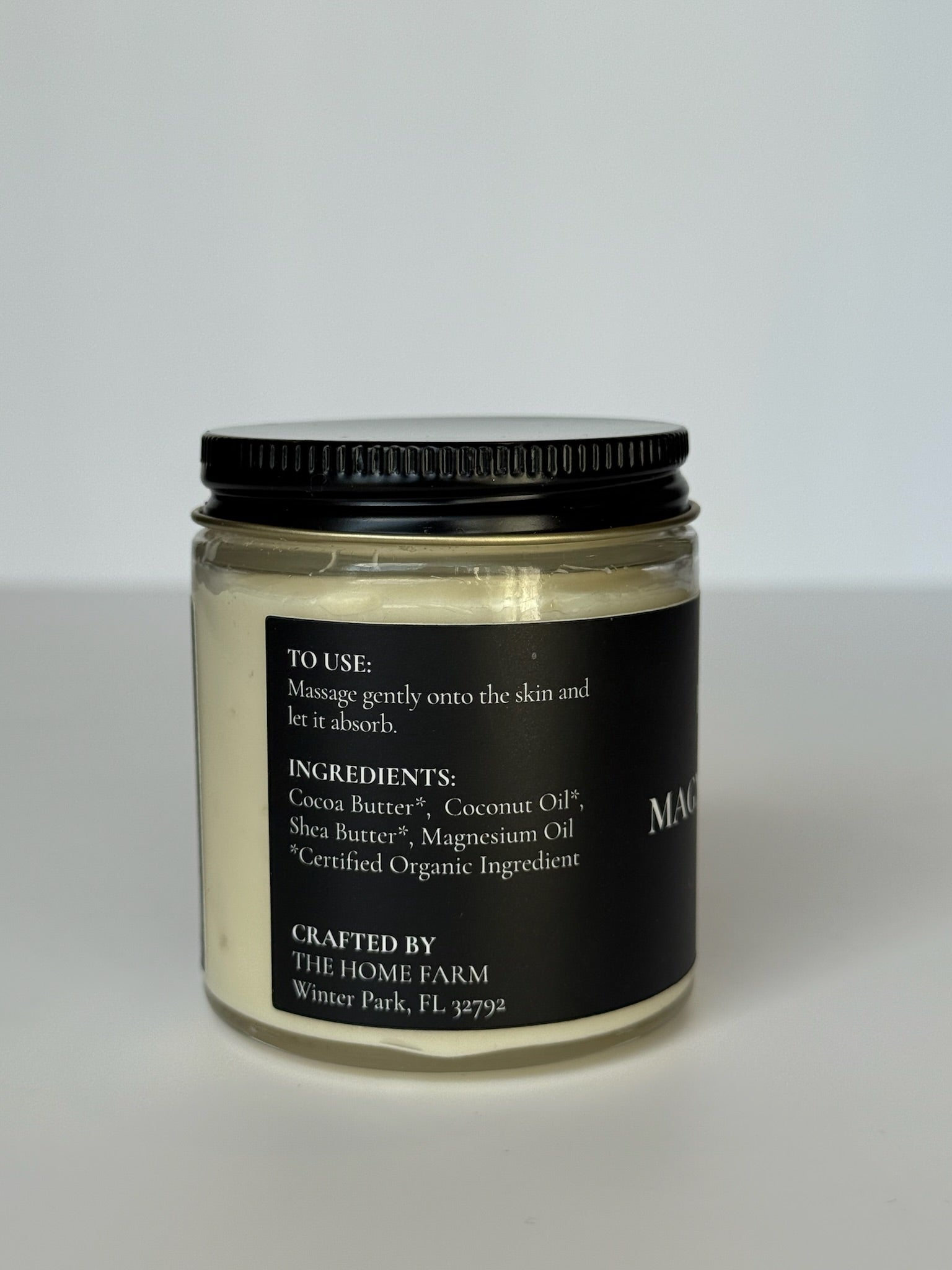Magnesium Body Butter | Organic & Vegan | Relaxation, Sleep, Muscle Relief & Headache Relief | Handmade Small Batch | The Home Farm