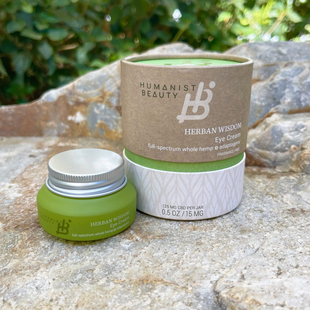 Herban Wisdom® Eye Cream | Plant-Based | Adaptogens & Mushroom Peptides | Anti-Aging | Dark Circles, Puffiness & Fine Lines | Humanist Beauty