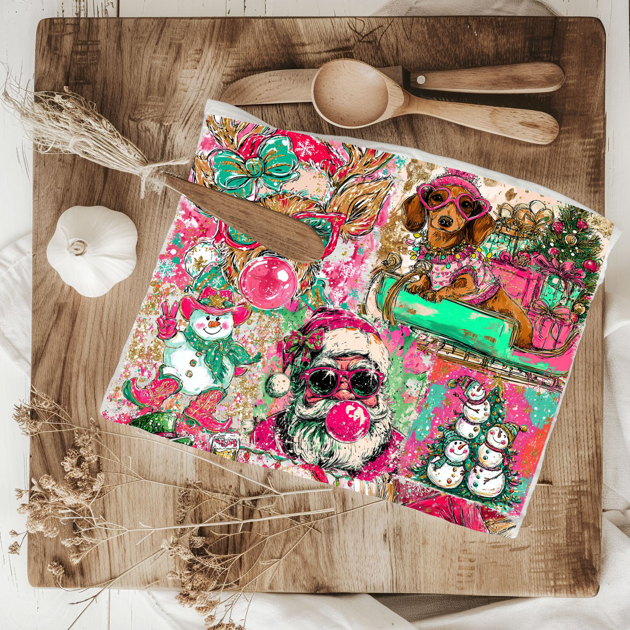 Colorful Christmas Gifts | Santa Bubblegum | Funy Holiday Decor