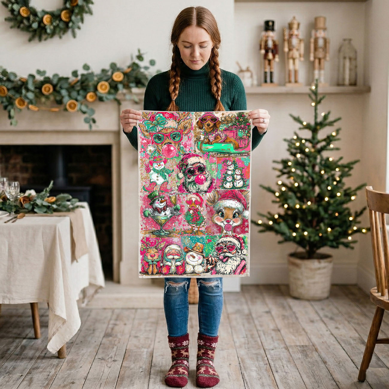 Colorful Christmas Gifts | Santa Bubblegum | Funy Holiday Decor