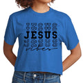 Womens Cropped Graphic T-shirt - Jesus Vibes