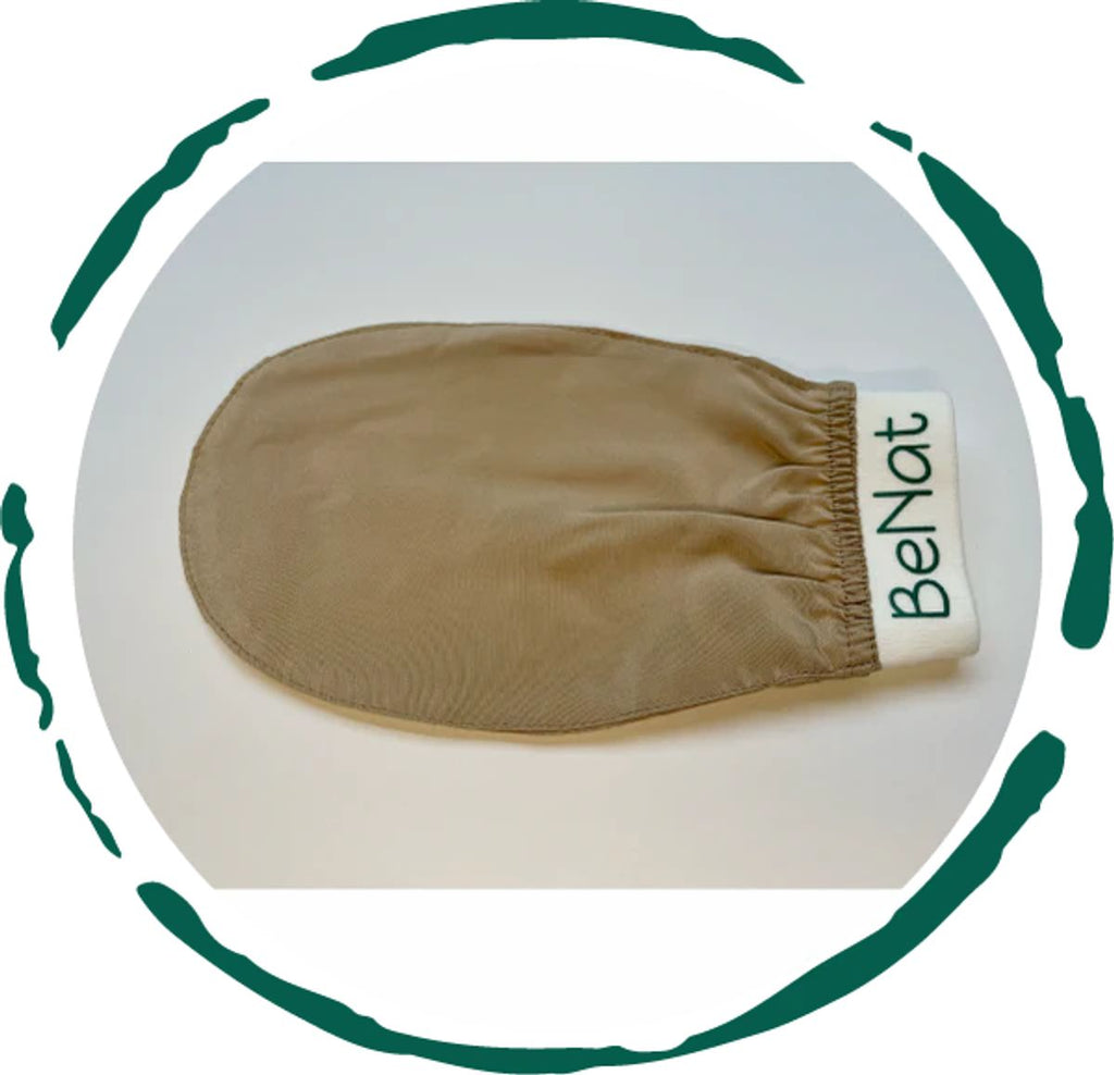 Silk Exfoliating Bath Gloves | 100% Mulberry Silk | Deep Cleansing | Raw Silk & Soft Silk | BeNat
